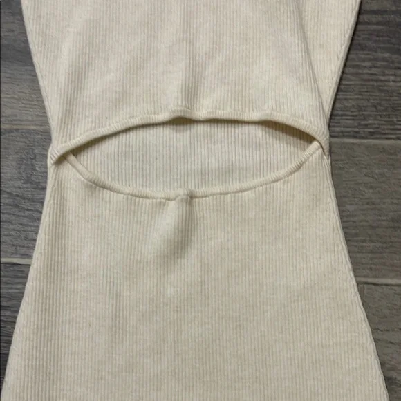 Wilfred Free Cream Ribbed Dress - Picture 5 of 6